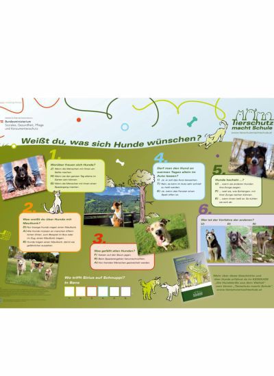 Lernposter über Hunde